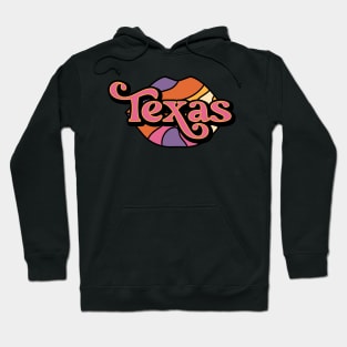 Texas Forever Retro Western Aesthetic Collage Hoodie